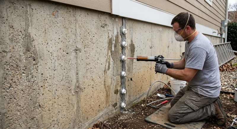 Basement Crack Repair in Old Bridge, NJ