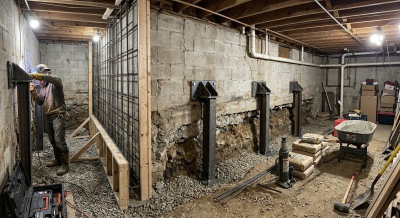 Basement Stabilization in Old Bridge, NJ