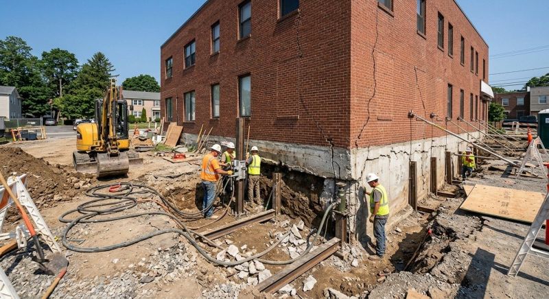 Building Foundation Repair in Hazlet, NJ