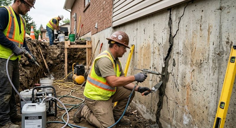 Cracked Foundation Repair in Cream Ridge, NJ
