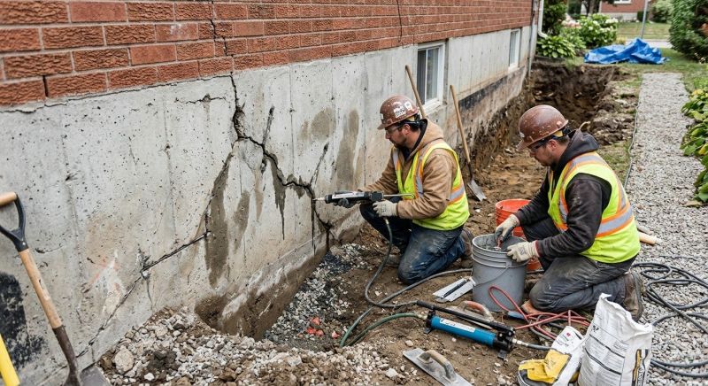 Cracked Foundation Repair in Eatontown, NJ