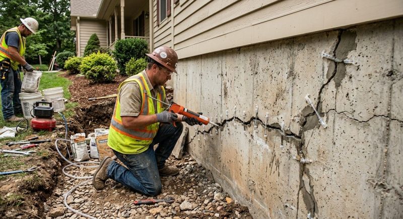 Cracked Foundation Repair in Edison, NJ