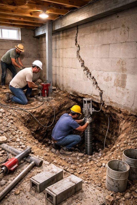 Foundation Structural Repair in Hightstown, NJ