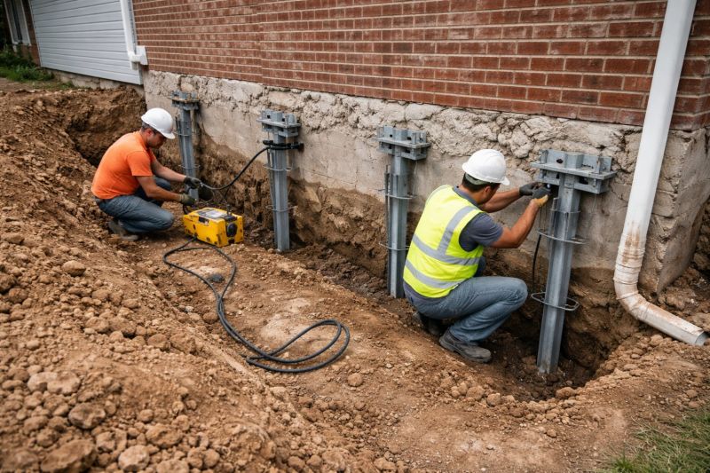 Helical Piers Installation in Old Bridge, NJ