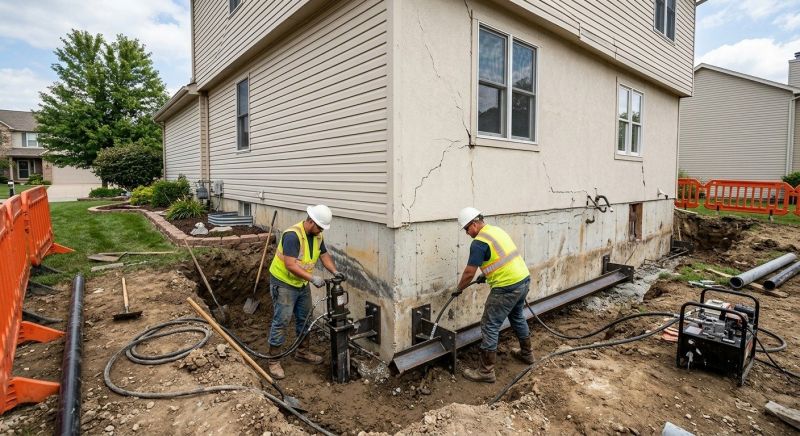 Sinking Foundation Repair in Jackson, NJ