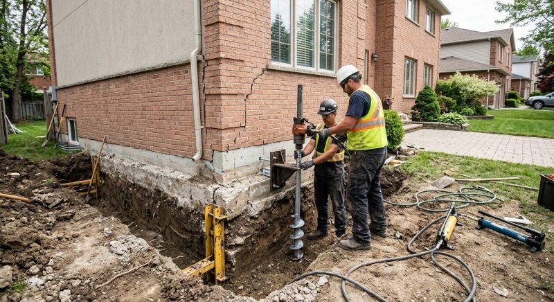 Sinking Foundation Repair in Mercer County, NJ