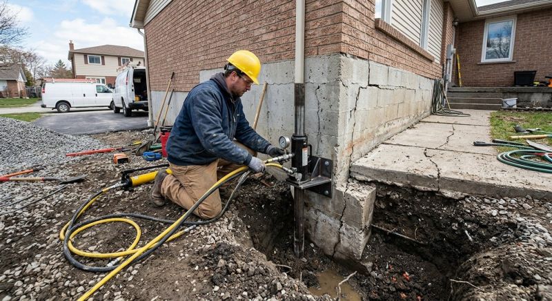 Sinking Foundation Repair in Somerset, NJ