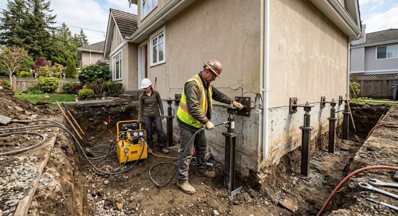 Sinking Foundation Repair in South Plainfield, NJ